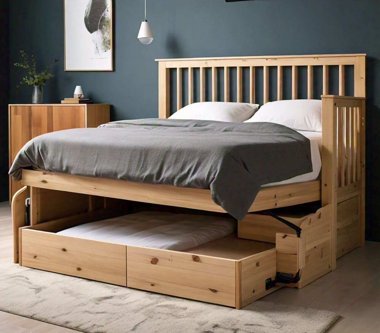 Single Bed with Pull Out Bed