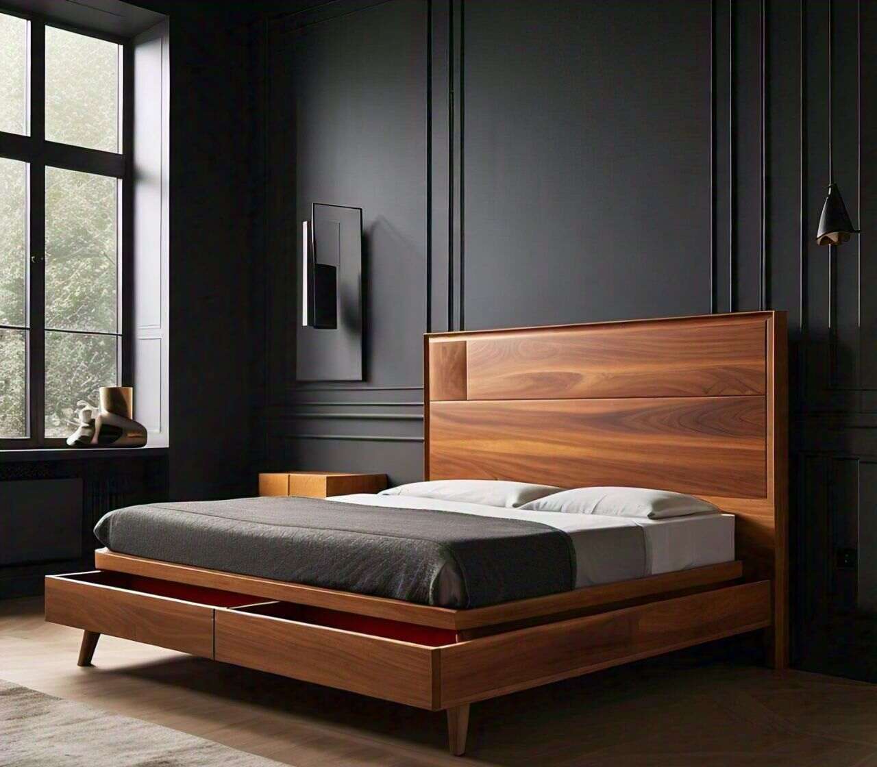 Small Double Ottoman Bed