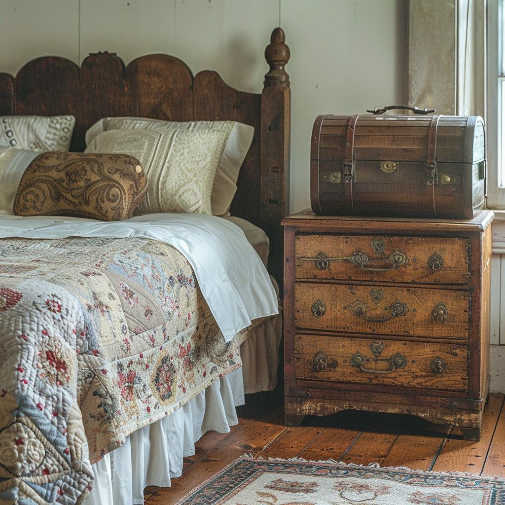 Small Double Wooden Bed