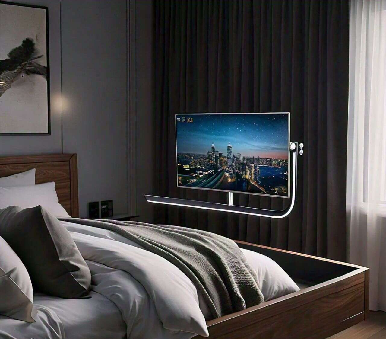 Smart Bed with TV